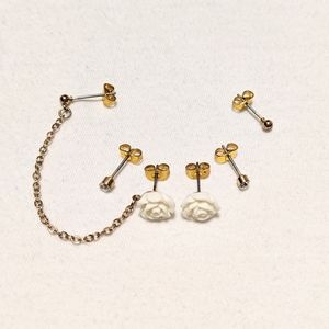 ✨ 3 for $3 ✨ Double Lobe & Cartilage Earring Set